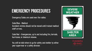 Fagen, Inc. Safety Orientation Module 2 English