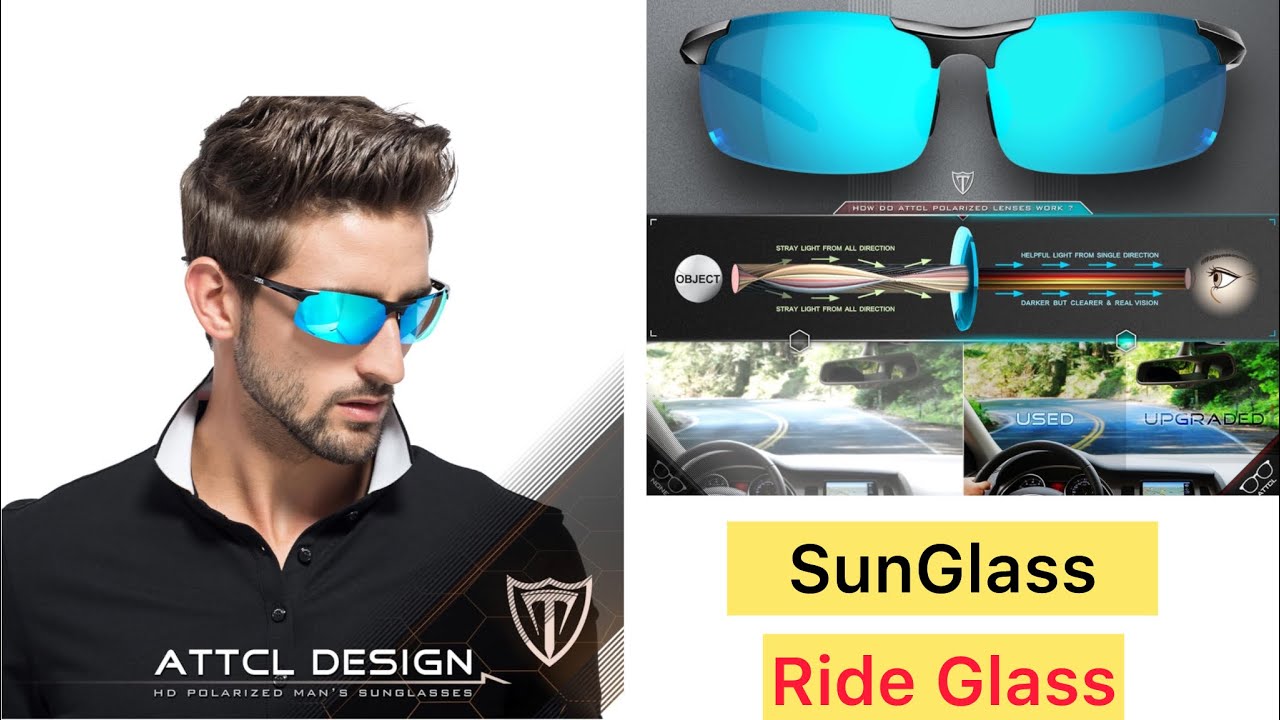 ATTCL Men's Fashion Driving Polarized Sunglasses for Men AlMg metal Frame YouTube