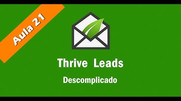 Aula 21 - Revisando o Editor de templates do thrive leads