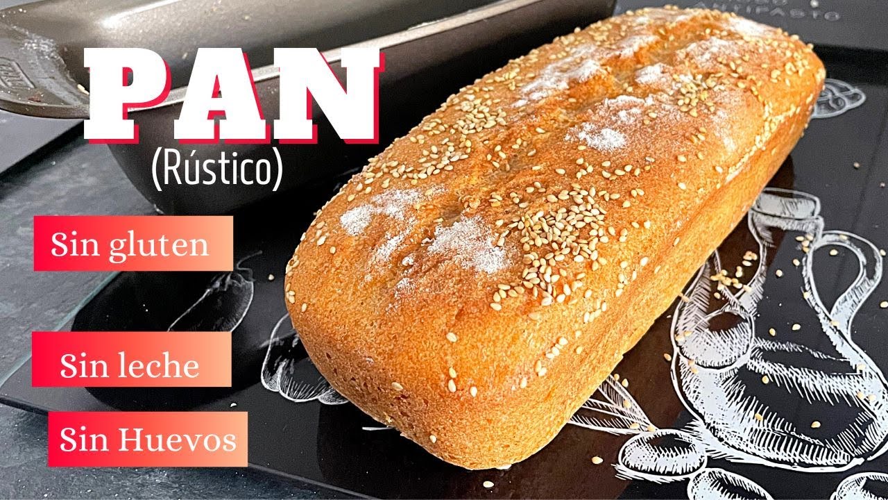 Como hacer PAN de molde SIN GLUTEN  rústico , con corteza crujiente ,SIN LECHE