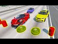 Cars Vs Land Mines &amp; Explosive Barrels - BeamNG.drive Cars Driving Through Mines &amp; Explosive Barrels