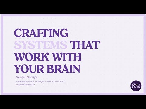 crafting systems that work with your brain mini-training - YouTube