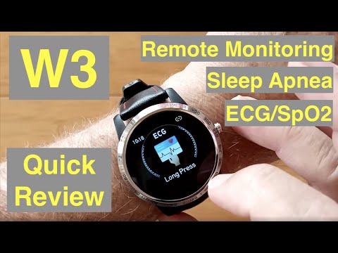 Bakeey W3 Sports Smartwatch with ALL THIS: ECG/Pulse/BP/HRV/Sleep Apnea/SpO2/More: Quick Overview