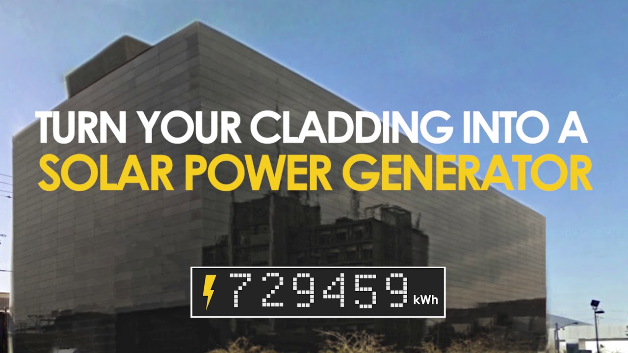Turn your cladding into a solar power generator - YouTube