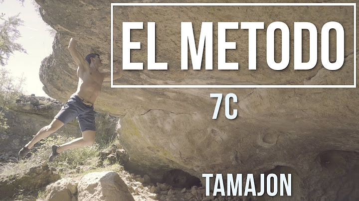 JavierP : El método (7c) - Tamajon Boulder