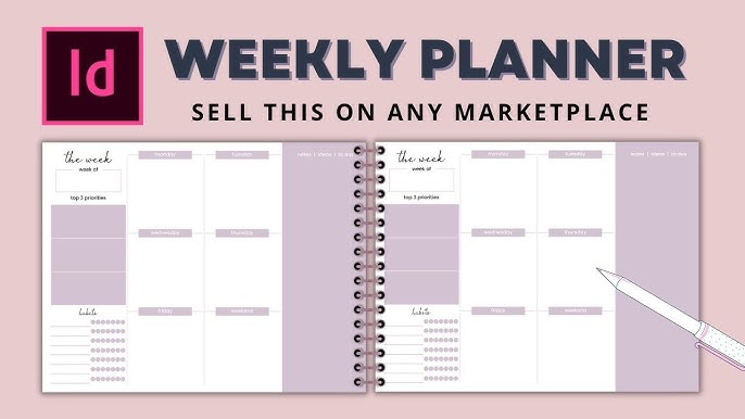 SIMPLE WEEKLY PLANNER INDESIGN TUTORIAL FOR BEGINNERS - YouTube simple-weekly-planner-indesign-tutorial-for-beginners-youtube