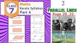 Class 7 Maths chapter 2 Parallel lines page 20 22 Part 4 kerala syllabus