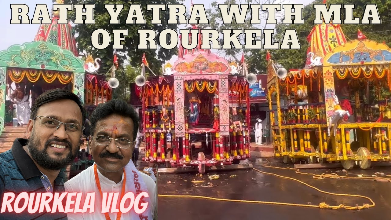 Rath Yatra With MLA of Rourkela - YouTube