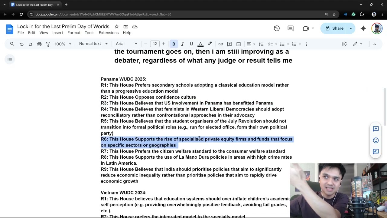 Как корректируемые комитеты WUDC формируют предложения (анализ предложений на 2023-2026 годы)