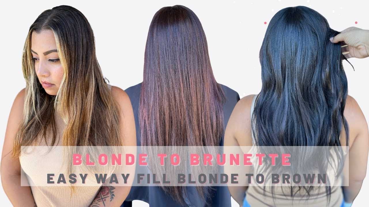 Blonde to Brunette: How to fill Blonde Hair - Mirella Manelli Hair Education