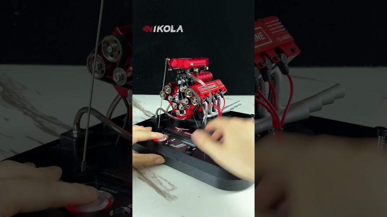 The smallest V8 engine model on YouTube