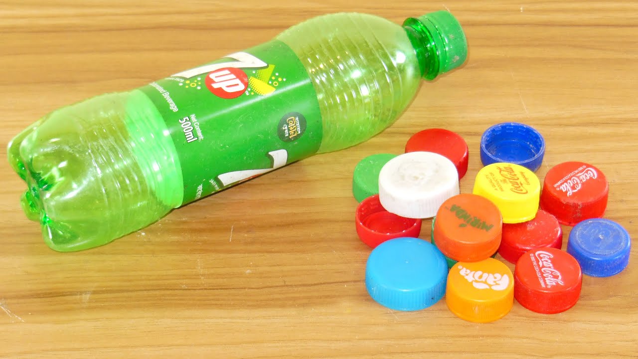 BEAUTIFUL CRAFTING OUT OF PLASTIC BOTTLE & PALASTIC BOTTLE CAPS BEST