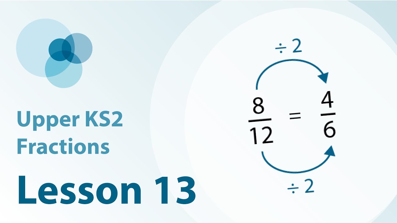 13 Simplify A Fraction When The Numerator Is Not The Highest Common 