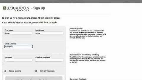 LectureTools - Accepting a course invitation