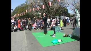 Tokyo Ueno park street performer