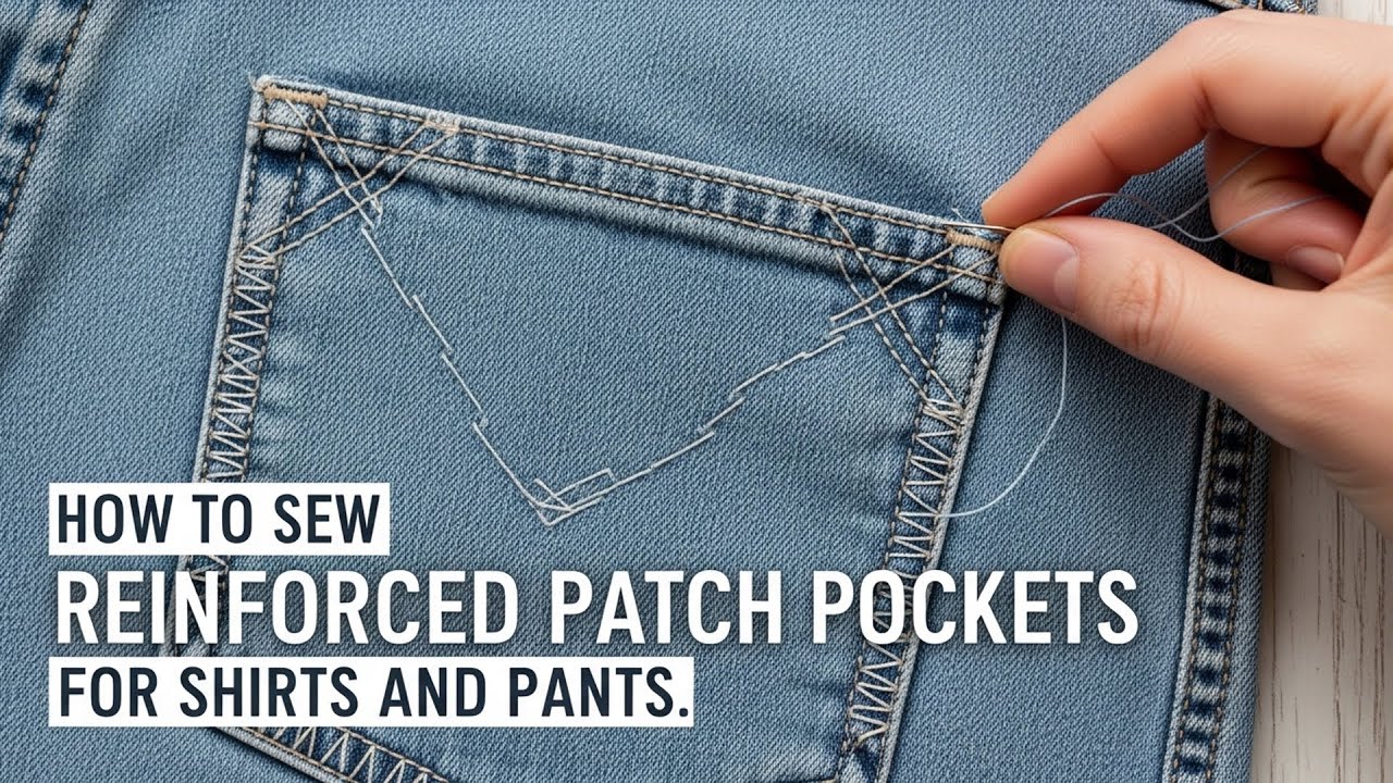 Как пришить усиленные накладные карманы для рубашек и брюк