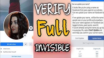 How to Creat full Invisible verify facebook Account | Just Now 🎊🔥