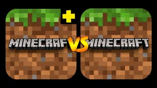 Minecraft PE Modded VS Minecraft PE Normal