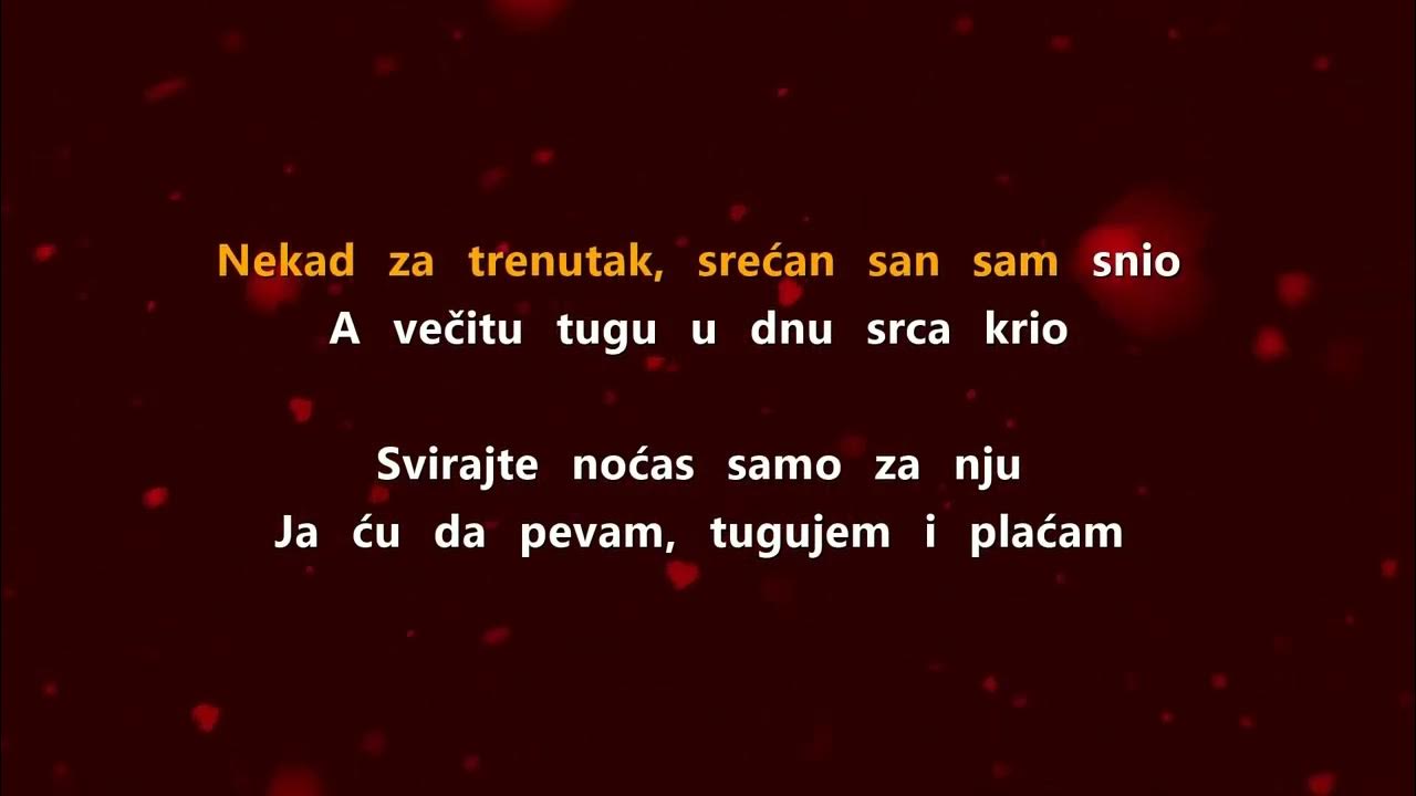 Toma Zdravković Svirajte noćas samo za nju (Lyrics / tekst) YouTube