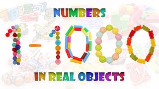 numbers 1 to 1000 in 100 real objects | uncle bee tv