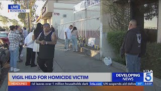 Vigil held for man man shot while walking in Rosemead