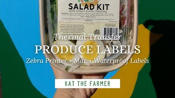 Printing Thermal Transfer Produce Labels using Zebra GK420T + Apple iMac + Google Drawings