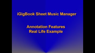 Score Annotation Features Real Life Example