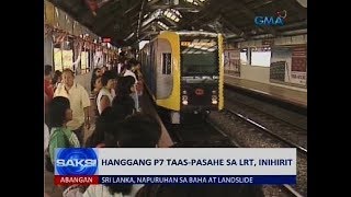 Hanggang P7 taas-pasahe sa LRT, inihirit