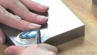 Art Jewelry - Setting a cabochon in a bezel part 3