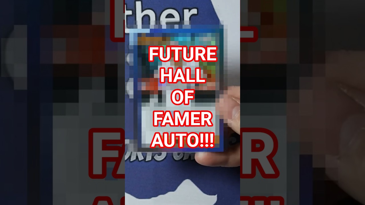 INCREDIBLE AUTO OF A FUTURE HALL OF FAMER! 🎮 #topps #familyfun #funny