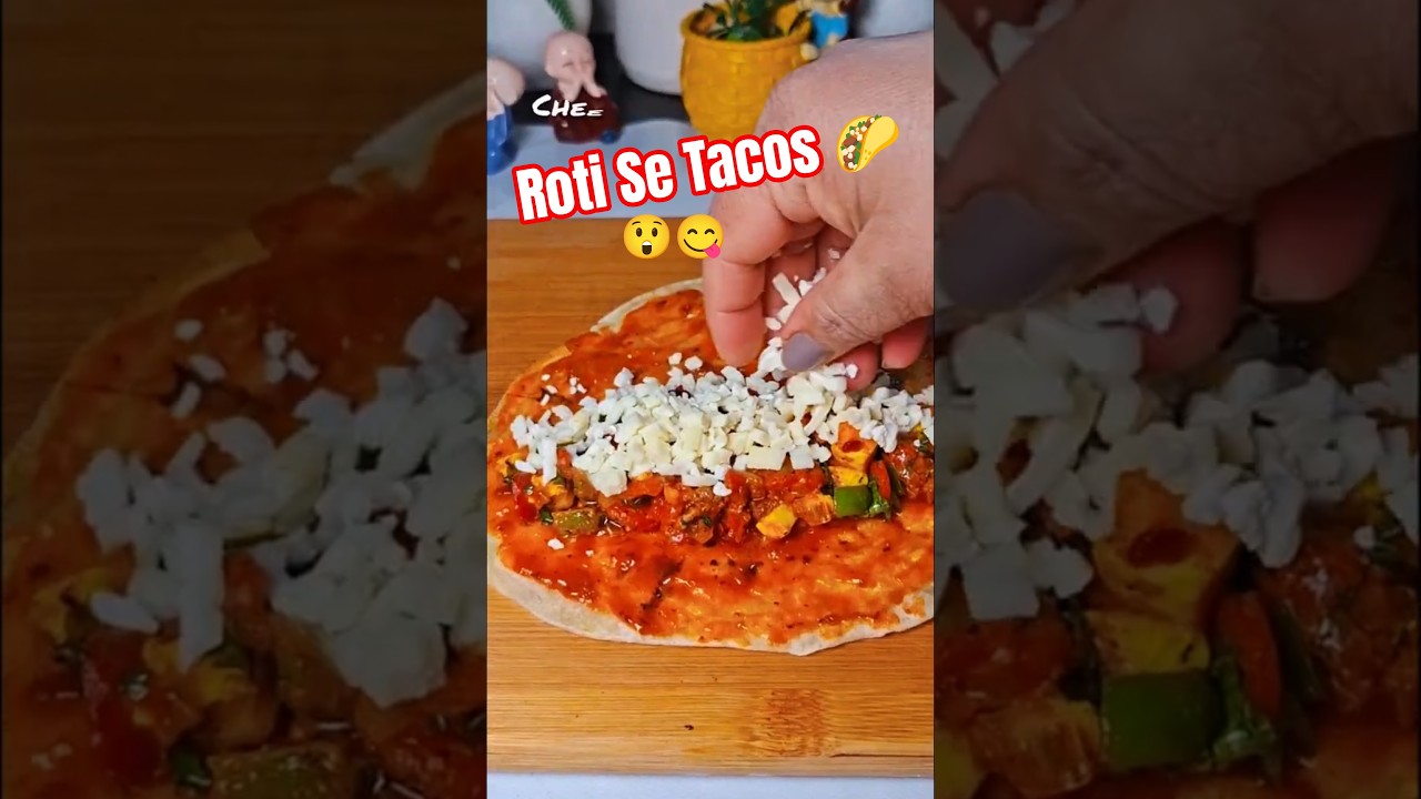 Leftover Roti Magic ✨ Banaye Crispy Tacos 🌮 