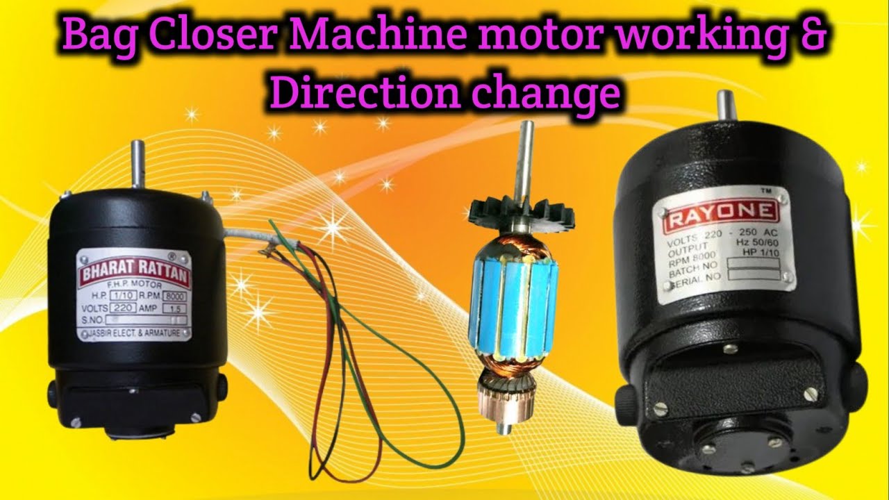 Bag Closer Machine Armature Repair Bag Closer Motor Repair Sewing