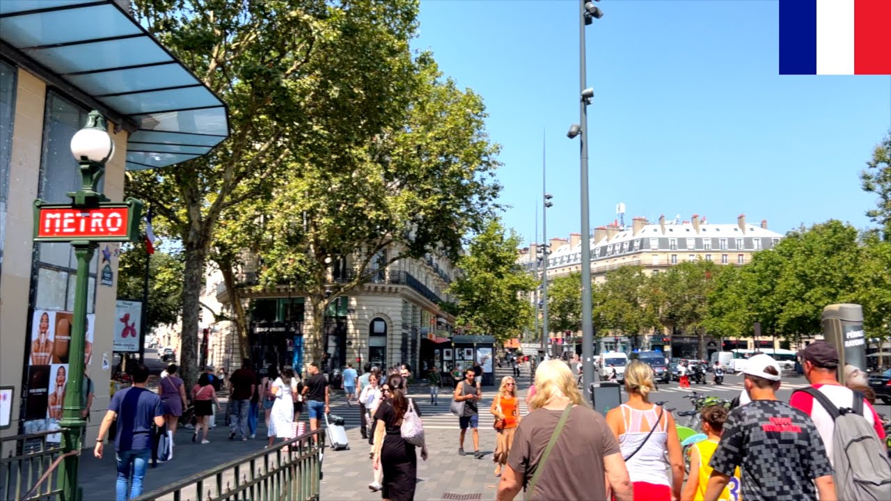🇫🇷☀️【HDR 4K】Paris Walk - Sully Morland to Pompidou via Place des Vosges & République (Aug 2024)