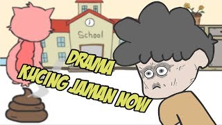 Cara Kucing Bab Jaman Now Animasi Lucu