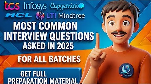 Meest voorkomende IT-interviewvragen 2025 | TCS, Infosys, Capgemini, HCL, Accenture, LTI Mindtree