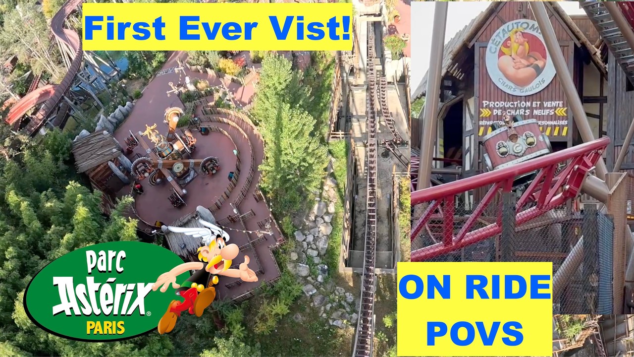 First Ever Visit Parc Astérix Vlog FIRST ever visit! - France BEST Theme Park? (ON RIDE ...