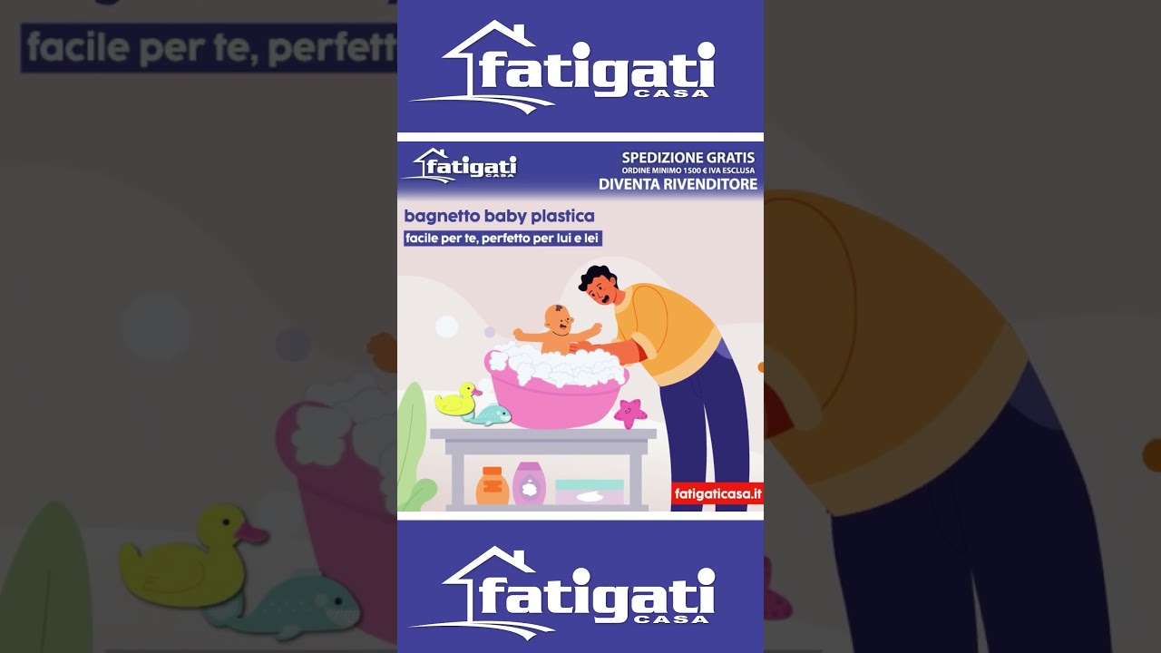 BAGNETTO BABY PLASTICA FATIGATI CASA
