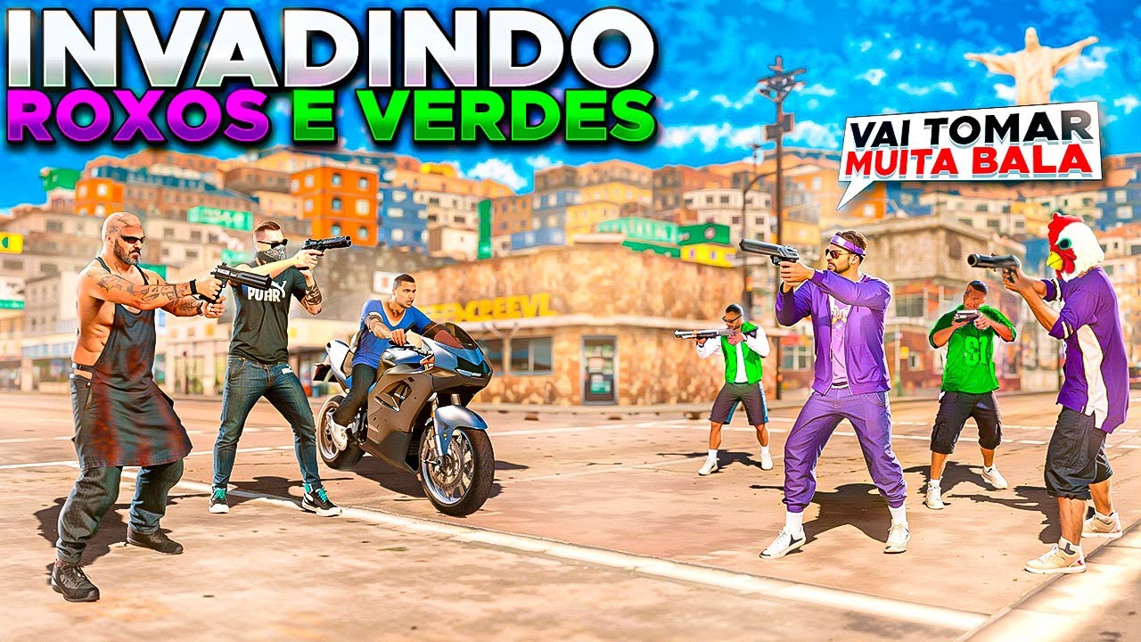 INVADINDO A FAVELA DOS ROXOS E DOS VERDES NO RIO RISE