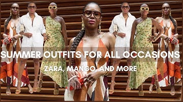 ZARA, MANGO & MORE OUTFIT TRY-ON HAUL | SUMMER OUTFIT IDEAS FOR ALL OCCASIONS | AWED BY MONICA