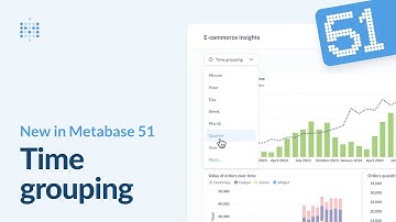New in Metabase 51: Add time grouping to your dashboards