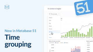 New in Metabase 51: Add time grouping to your dashboards