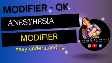 QK MODIFIER #QKMODIFIER #CPTMODIFIER #LEARNWITHDHANYA #medicalcodingcertification