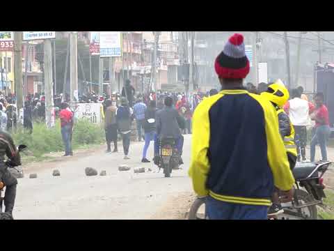 Situation in kitengela fuel prices protest all roads blocked