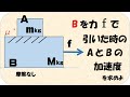 高校物理　重なった2物体の摩擦と運動その３　２物体間に摩擦がある問題