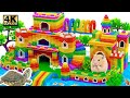 DIY | Build Most Monumental Fortress And Moat Around From Magnetic Balls Satisfying | ASMR Video