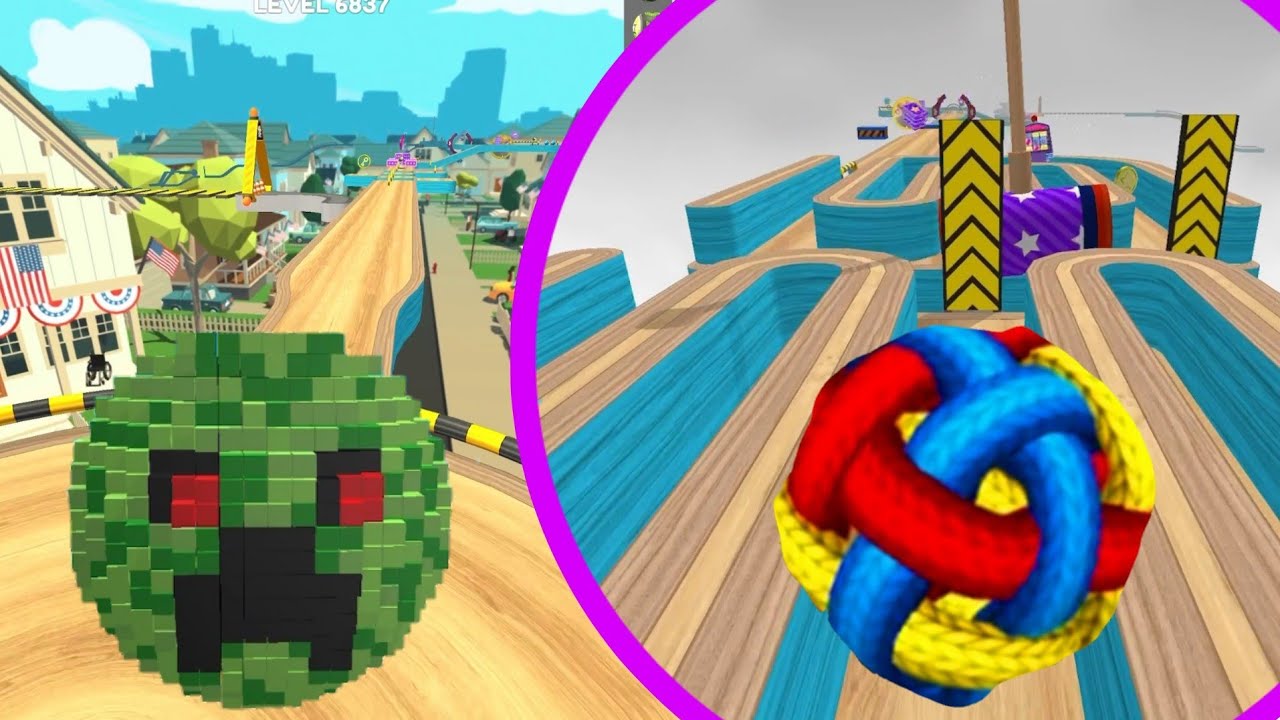 ⛏️🌈GOING BALLS SpeedRun Level 6831 - YouTube