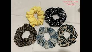 Artık Kumaşları Değerlendirme, Minik kumaşlardan Lastikli Saç Tokası Yapıyoruz #diy #scrunchies