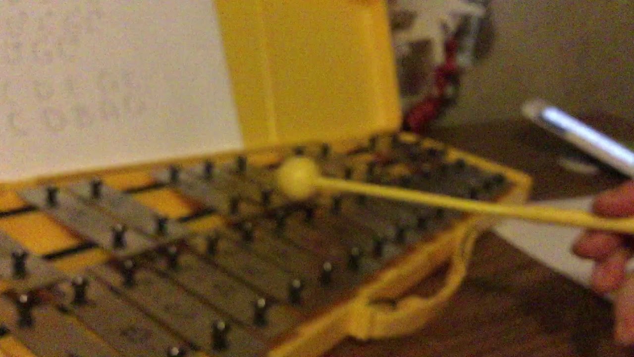 How to play the beginning of house of gold on the glockenspiel LOW