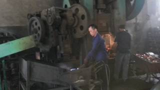 forging machine with manual heating furnace for brass valve