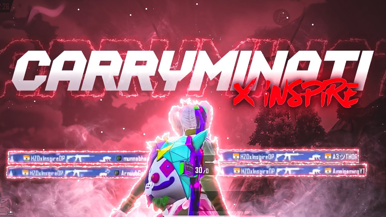 Carryminati X Inspire | Wily Frenzy | Pubg Montage | Inspire Playz